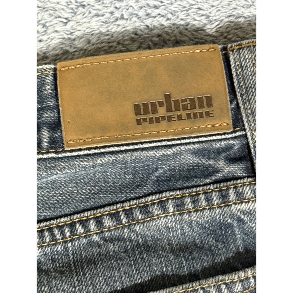 Urban Pipeline‎ Slim Straight Jeans Mens 32x34 Medium Wash Denim Blue Pants